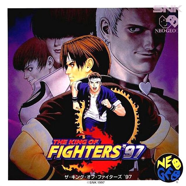 The King of Fighters '97 box art for Playstation